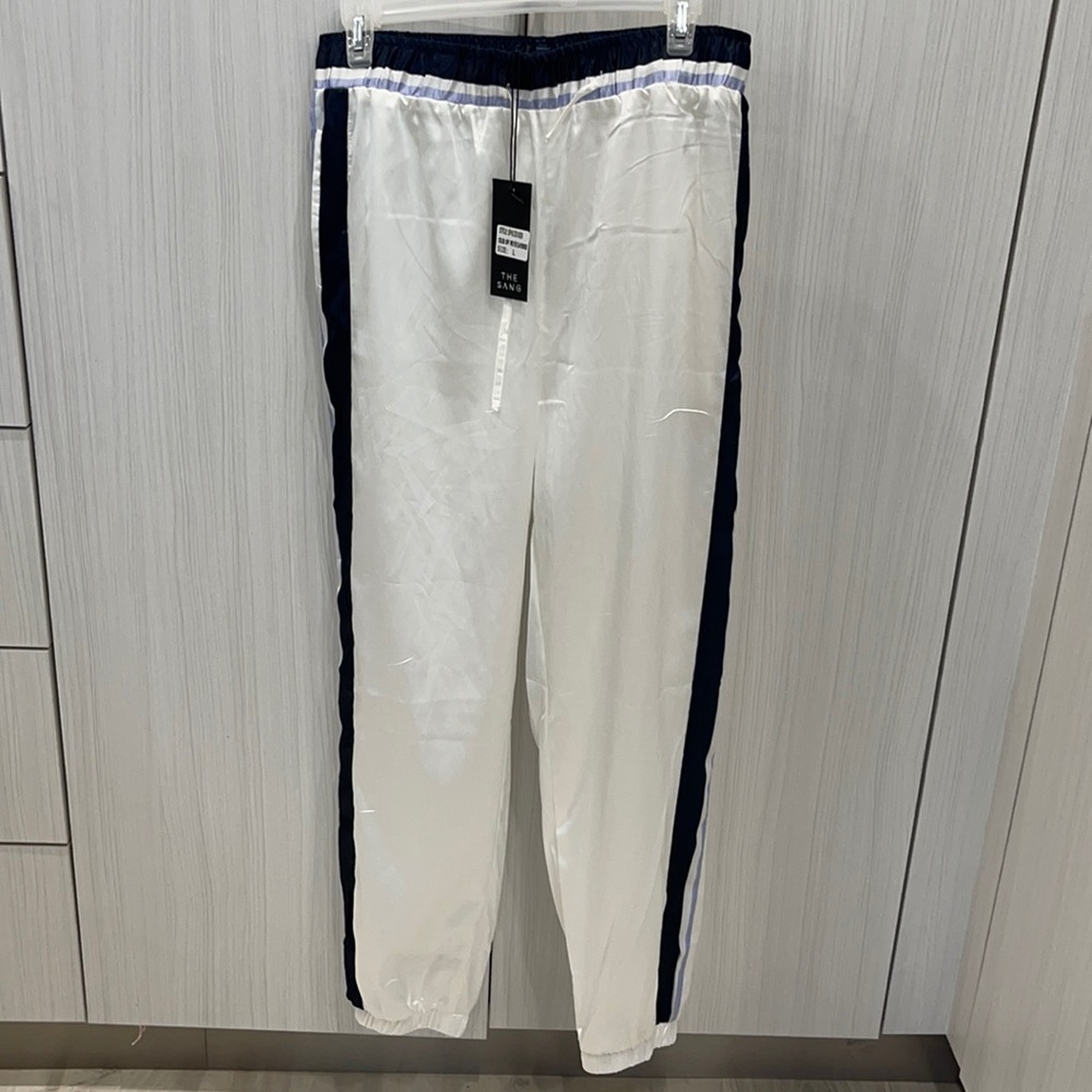 Silk White Pants